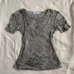 Desigual 半袖 Tシャツ グレー 総柄 XSのサムネイル