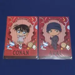 名探偵コナン☆セガくじ☆Ｅ賞 ミニクリファイル《江戸川コナン》《赤井秀一》２枚