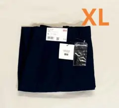 新品タグ付きUNIQLOリネンブレンドバレルレッグパンツXLサイズブルーユニクロ