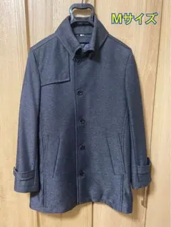 【美品】MORGAN HOMMEライナー付チェスターコート　グレー系
