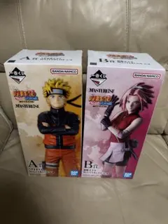 NARUTO一番くじ A賞ナルト　B賞サクラ　2体セットのサムネイル