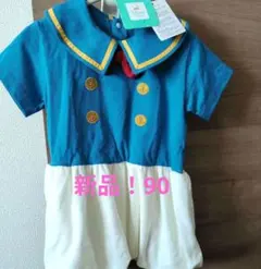 Disney baby ドナルドダック 半袖ワンピース 90　フタフタ