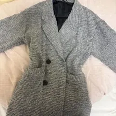グレー系 ダブルブレスト チェスターコート GRL