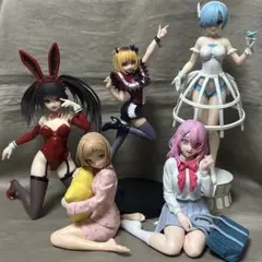 時崎狂三 レム 櫻木真乃 寿みなみ MEMちょ フィギュア 5個セット