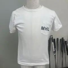 マーガレットハウエル　MHL ポケット付きホワイトTシャツ