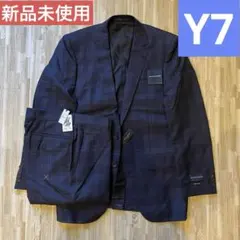 【新品未使用】メンズスーツ ツーピース(ジャケット＋パンツ) ネイビー Y7