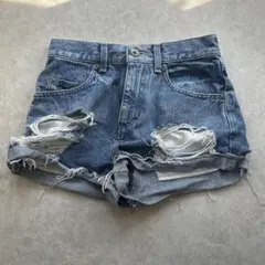 GYDA ダメージデニムショートパンツ