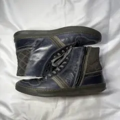 00s y2k レザー ハイカット スニーカー archive swag