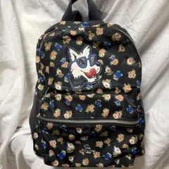 COACH コーチ リュック オオカミ ウルフ ナイロン レザー 大