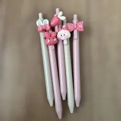 キャラクター付きボールペン5本セット③A1