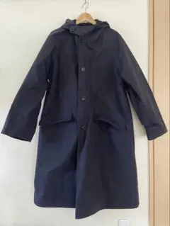COMOLI 22AW コットンベンタイルフーデットコート navy 3