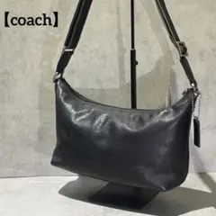 【美品】COACH オールドコーチ レザー ショルダー　ブラック　Y2K