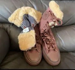 コンバース　24.5cm ファー付きハイカット