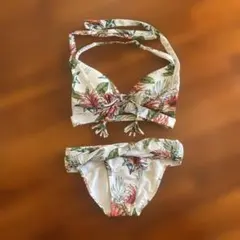 フラワープリント セパレート水着 女の子用