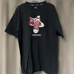 CONVERSE コンバース刺繍Tシャツ Lスニーカー柄　メンズ　レディース