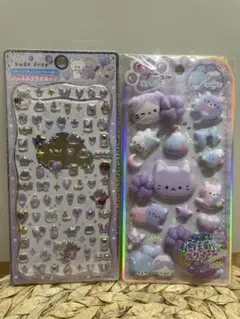 カミオジャパンジュエルプチドロップ クラックス肉球シール 2枚