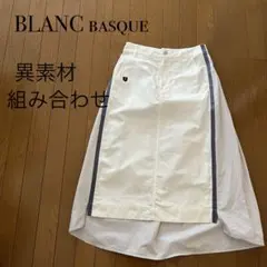 BLANC BASQUE 異素材フレアスカートのサムネイル