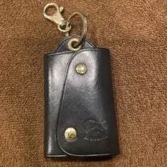 ☆未使用☆革蛸布袋謹製 布袋 ベルトポーチ 日本製 デニム カラビナ 