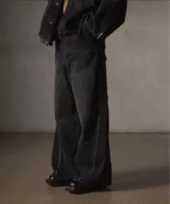 ZipDesign Buggy DenimPants Grancy ジップデニム