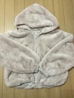 WEGO フード付きファージャケット 薄ピンクのサムネイル