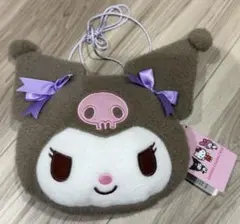 ★クロミ★ サンリオキャラクターズ ふわふわフェイスポシェット