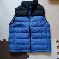 UNIQLO ダウンベスト 150 青/黒