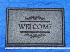 10/11 WELCOME 玄関マット 防滑 約60×40cm 二つ