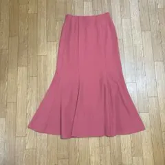美品　GU フレアスカート ロングスカート　コーラルピンク　レディース　Sサイズのサムネイル
