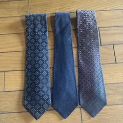 ネイビーネクタイ3本セット