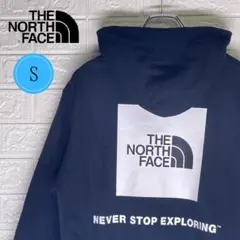 【24時間以内　匿名発送】ザノースフェイス　バックプリント　パーカー　黒　S