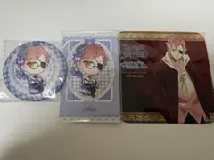 月浪シン　ろいやるすいーつたいむ　コースター　ポラ風ラメカード　缶バッジ