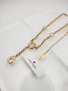 【極美品・希少レア】 クレージュ ティアドロップ ネックレス ゴールドのサムネイル