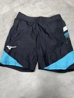Mizuno ショートタイツ　M 黒/青