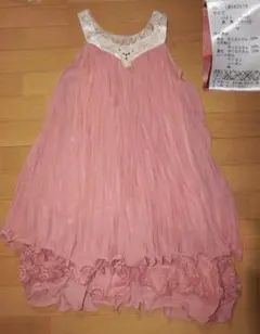 02　axesfemme　フォーマルワンピース　コーラルピンク　M　used