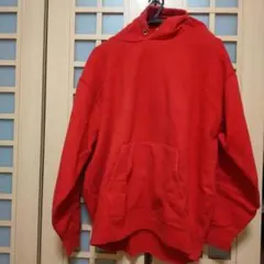 赤いフード付きパーカー XXX-LARGE
