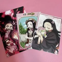 【3枚セット】 鬼滅の刃　竈門禰豆子　ブロマイド　ポストカード