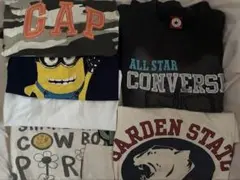 男子半袖シャツまとめ売り　140 GAP 、CONVERSE EAST BLUE