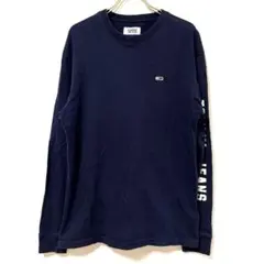 人気✨ TOMMY JEANS S ロンT カットソー 綿100% ロゴ刺繍入り