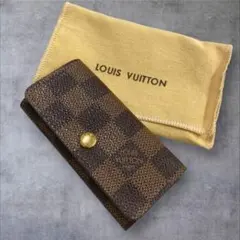 LOUIS VUITTON ルイヴィトン ダミエ 4連キーケース 保存袋・外箱付のサムネイル