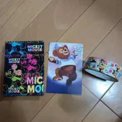 ディズニー文房具 ノート ポストカード テープセット