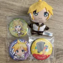 鏡音レン ぬいぐるみ 缶バッジ セット プロセカ VOCALOID