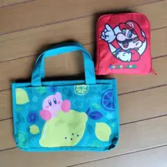 星のカービィ　マルチトートバッグ　レモン　スーパーマリオ　エコバッグ　セット