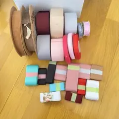 無地　グログランリボン　まとめ売り　10