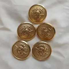 ゴールドボタン 5個セット