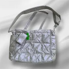 niko and... シルバー キルティング バッグ トート ショルダー