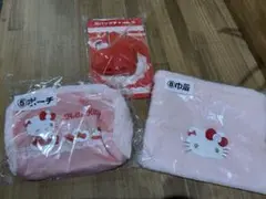 ハローキティ 一番くじ ポーチ バッグチャーム 巾着セット