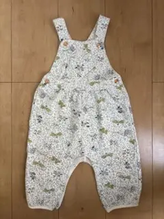 プチバトー　花柄オーバーオール 81cm