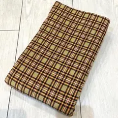 ①タータンチェック　コーデュロイ　生地　布地　秋冬のハンドメイドに♪