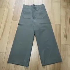 ZARAザラ　ワイドパンツ　薄グリーン　Sサイズ