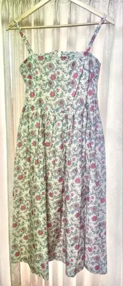 Vintage リバティ 花柄 ワンピース イギリス